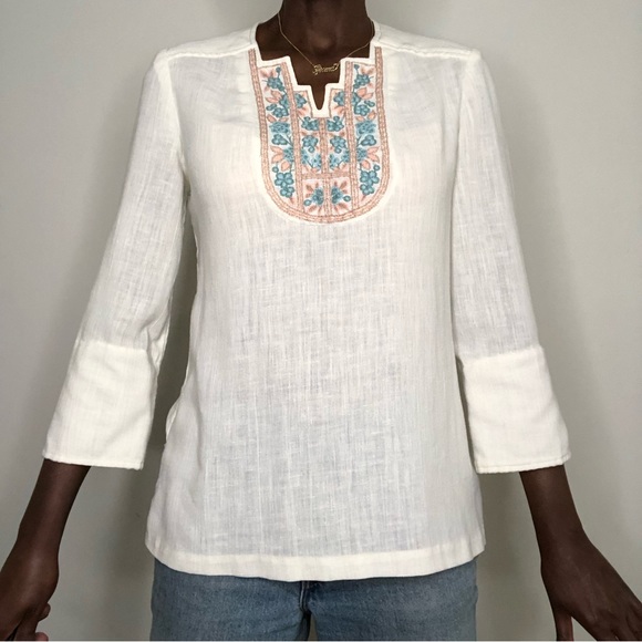 VINTAGE | RAG O’ MUFFIN Boho Hippie Tunic Blouse Top - Picture 2 of 8